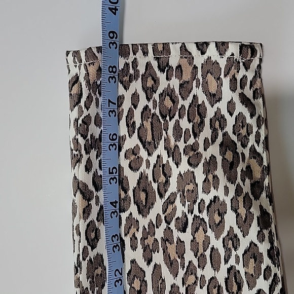 Chicos Pants So Slimming Girlfriend Slim Ankle Animal Cheetah Leopard Print 4R - Picture 10 of 12